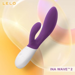 Lelo Ina Wave 2 多功能雙震動按摩棒 深紫色