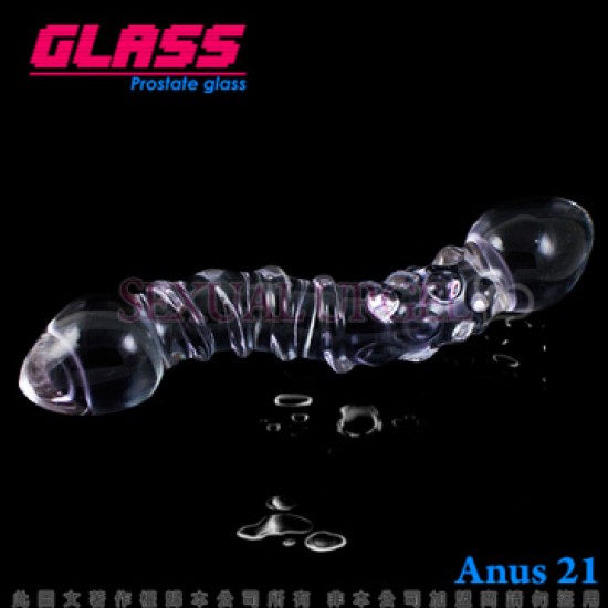 GLASS-直搗鳳穴-玻璃水晶後庭冰火棒(Anus 21)