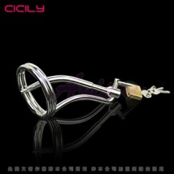 虐戀精品CICILY 小弟弟貞潔器 金屬阻尿器