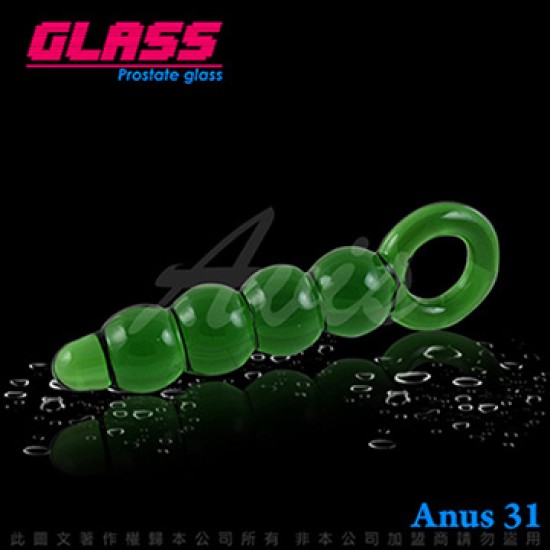 GLASS-綠野仙蹤-玻璃水晶後庭冰火棒(Anus 31)