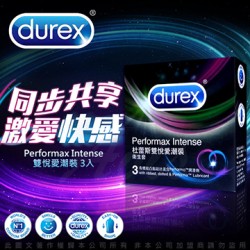 DUREX杜蕾斯 雙悅愛潮裝保險套 (3入)