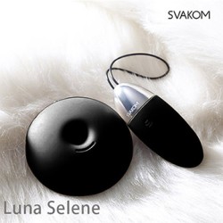 美國SVAKOM Luna Selene 露娜瑟麗林 智能模式 交互震動 6段變頻 無線遙控跳蛋 經典黑