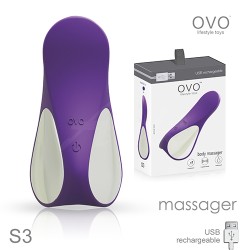 德國OVO S3 莎莉 7X3頻 情趣G點震動按摩器 紫