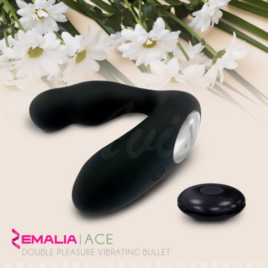 ZEMALIA Ace 溫暖加熱 前列腺 無線遙控震動按摩器 黑