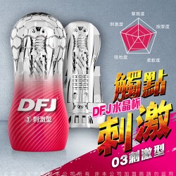 DFJ水晶杯 全包裹式吸吮立體通道自慰杯-刺激型