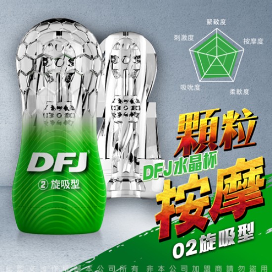 DFJ水晶杯 全包裹式吸吮立體通道自慰杯-旋吸型