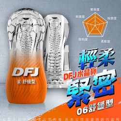 DFJ水晶杯 全包裹式吸吮立體通道自慰杯-舒緩型