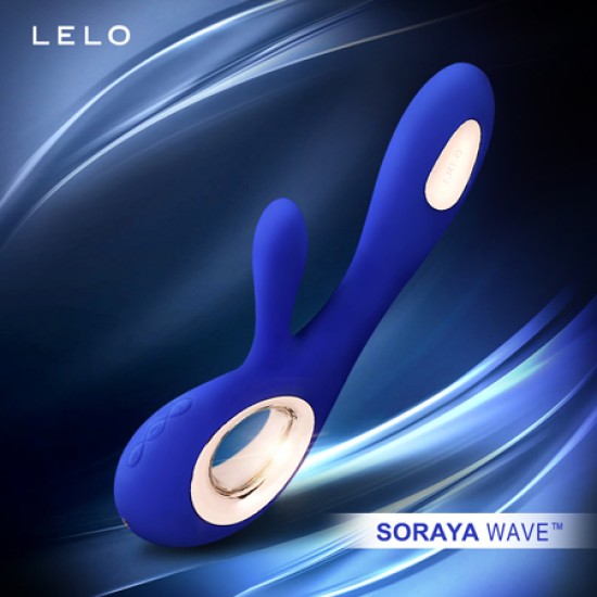 瑞典LELO SORAYA WAVE G點 陰蒂 兔耳型 雙重震動按摩棒 午夜藍