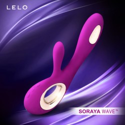 瑞典LELO SORAYA WAVE G點 陰蒂 兔耳型 雙重震動按摩棒 深玫紅